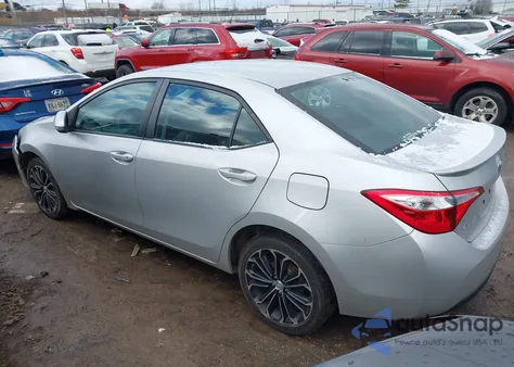 2016 Toyota Corolla S Plus z USA, uszkodzony, nr VIN 2T1BURHE8GC599845